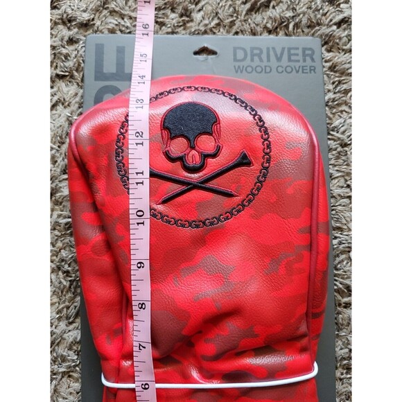 G/FORE G4 NWT Driver Wood Cover Red Poppy Camo Skull Tees Logo G4AS23A62 NWT - Picture 8 of 9